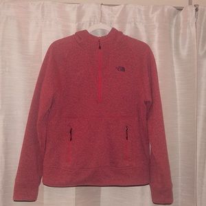 The north face 1/2 zip hoodie